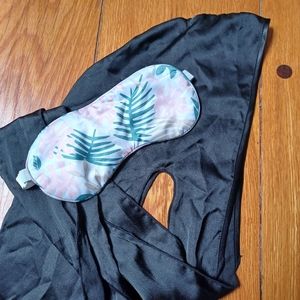 Satin Sleep Set, Hair Wrap and Sleep Mask